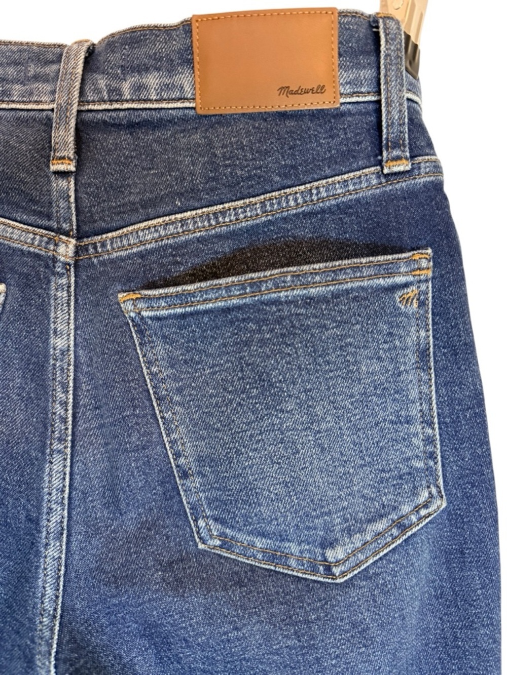 Madewell Slim Demi-Boot Jeans Size 25 Dark Wash High Rise Crop - Picture 4 of 12